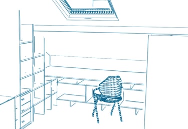 Bureau sur mesure Shelfi – Hauts-de-Seine – agencement optimisé même en espace contraignant