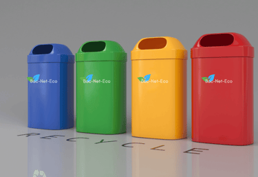 poubelle de tri sélectif ,recyclage ,écologique