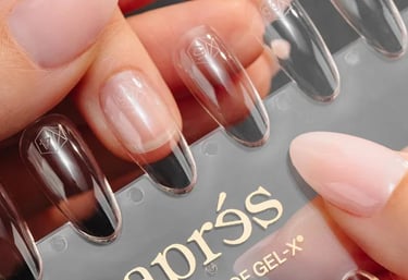 gel x extension stock photo