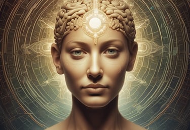 a woman integrating vast knowledge