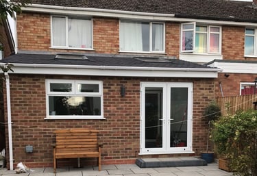 a home extension in malvern by Lakes building and plastering services
