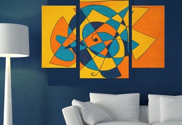 triptic Yous painting Road Map