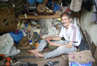 Chouara Tannery Fez Morocco smoke argentinian jersey