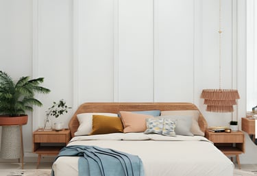 bedroom with white interior