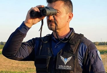 Guarda Rural titulado de servicio en finca agrícola y coto de caza