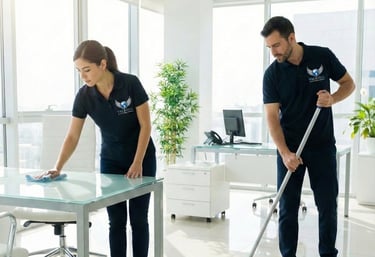 Servicio de limpieza integral y mantenimiento de higiene en comunidades de vecinos y oficinas