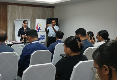 Participants Actively Engaged During a Lecture Session at Landi Institute