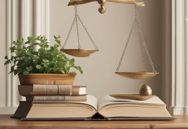 Professional lawyer consulting with client in modern office setting