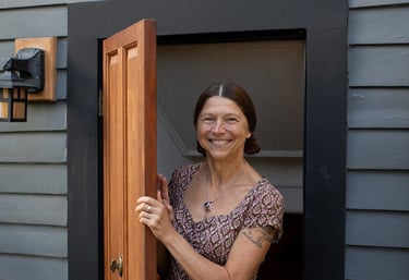 Tina Lilly, MS, LPC outside her office