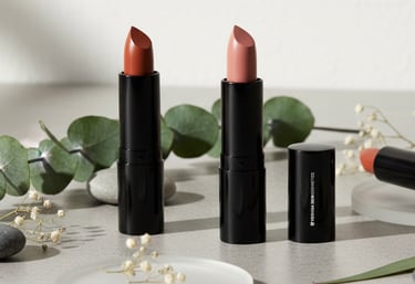 a variety of lipsticks on a table
