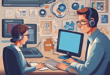 A calm workspace with a laptop displaying code and a cup of coffee nearby.