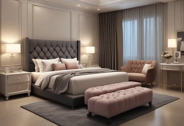 A cozy, sunlit living room featuring elegant furniture, soft curtains, and warm wooden flooring designed by casa nūm.