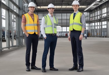 a man riding a skateboard down a street next to tall buildings