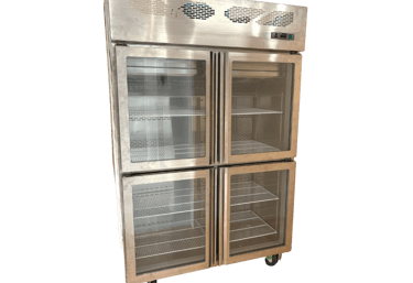 Upright Chiller 4 Doors Glass ตู้แช่เย็นกระจก 4 ประตู สแตนเลส