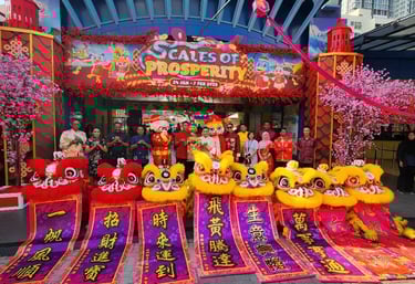 multiple lion dance at sunway lagoon 2025