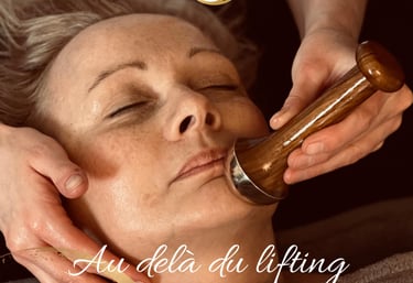 massage visage Shinzu The Face avec la baguette - ayurvedique et énergetique Kansa