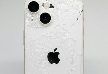 Shattered Back glass Phone