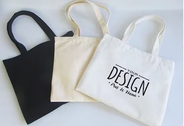 Custom printed tote bags