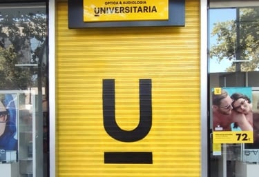 graffiti campaña publicidad marketing óptica universitaria