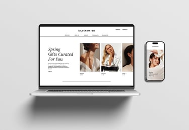 Eksempel på sosiale medieidentitet med enhetlig visuell stil for ulike plattformer.