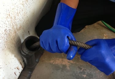 desentupimento em tubulação