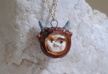 animal ceramic charm handmade unique craft jewellery
