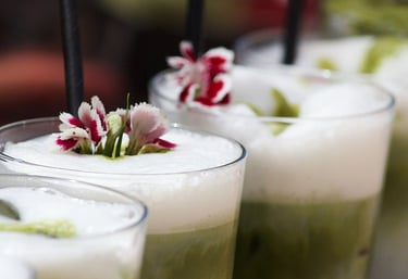 cocktails at Restaurant et bar Les Jardins de Beo à Canet-en-Roussillon