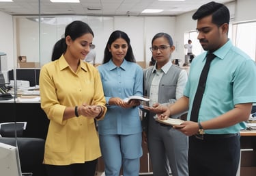 Manpower services team assisting in a warehouse.