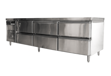 Under-Counter Refrigerator 6 Drawers ตู้แช่ลิ้นชัก 6 ช่อง สแตนเลส Chill / Freezer