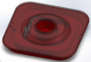 Onderkant basisstation met bovenkant