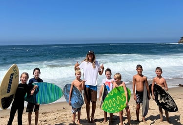 skimboard birthday parties laguna beach