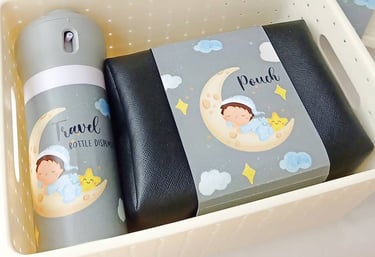 Souvenir hampers botol vacuum acara man yue, selapan, kelahiran
