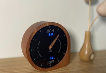 smart tide clock mantle piece