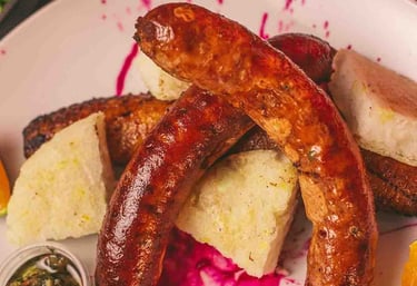 Chorizos artesanales  en Rustic la Tebaida Quindío