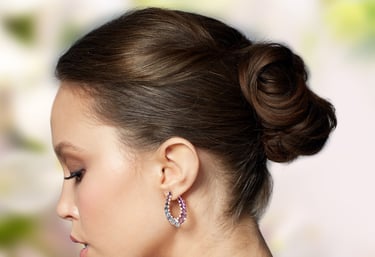 Elegant updo hairstyle for wedding - Special event hair styling Brookfield IL