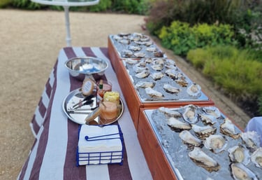 Oysters on a wedding oyster bar