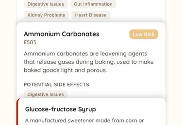 Ingredient scanner, MyGredient, food scanner, cosmetic scanner