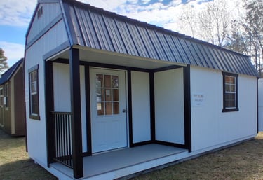 Lofted Barn Side Porch by Pine View Buildings LLC 