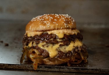 STAKD. smash burger restaurant located near Wells Glastonbury, Somerset in a village called Coxley