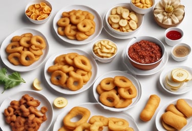 A cozy cafe table set with a colorful artisan toast, a steaming matcha latte, and a vibrant berry parfait under soft gallery lighting.