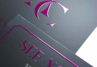 Short-run personalised and foil finishing prints by Sketches Agency London