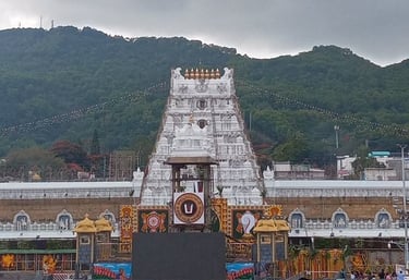 Sri Venkateswara Temple, Tirumala. A key destination for our Chennai to Tirupati tour packages.