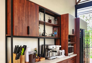 full kitchen equipped in your vacation home in Costa Rica