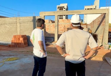 Equipe de engenharia da Construtora TFG Business em Passos MG