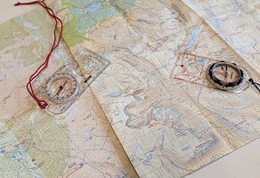 Map and compass navigation