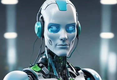 "Ilustración de inteligencia artificial: cerebro digital con conexiones de datos"
