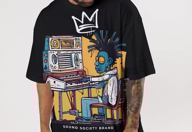 up-all-night-music-producer--sound-society-brand-tee-shirt-mock-up