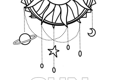 deanna oracle deck sun coloring page