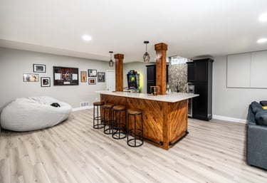 Basement Finish remodel Westerville Ohio