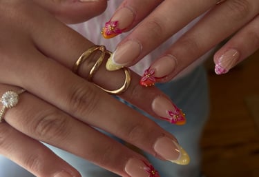 a woman with a ring on her finger